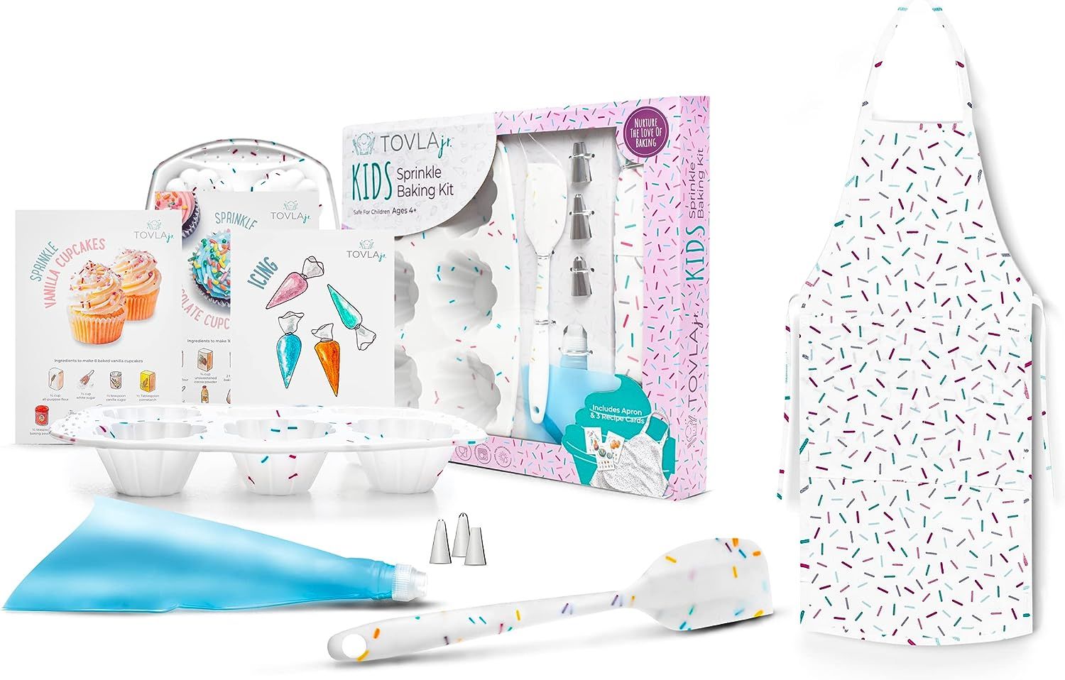 Tovla Jr Kids Sprinkle Baking Set - White by Tovla Jr. - Image 2