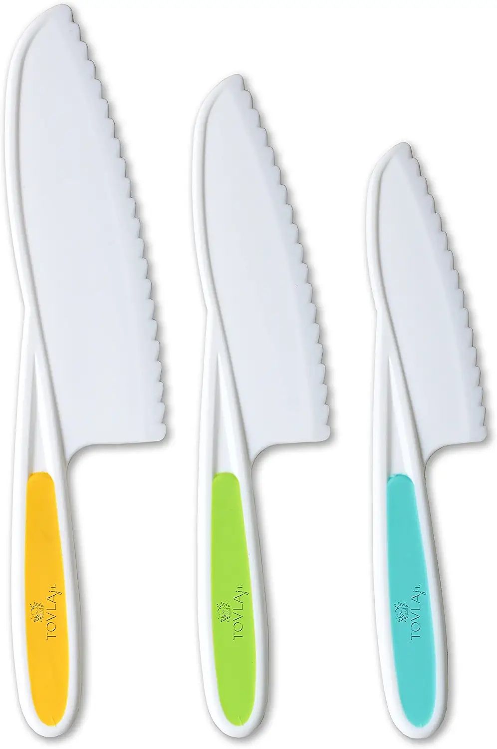 Tovla Jr. Knives for Kids 3-Piece Nylon Kitchen Baking Knife Set - Green by Tovla Jr. - Refurbished - Brand New condition - US$27.94