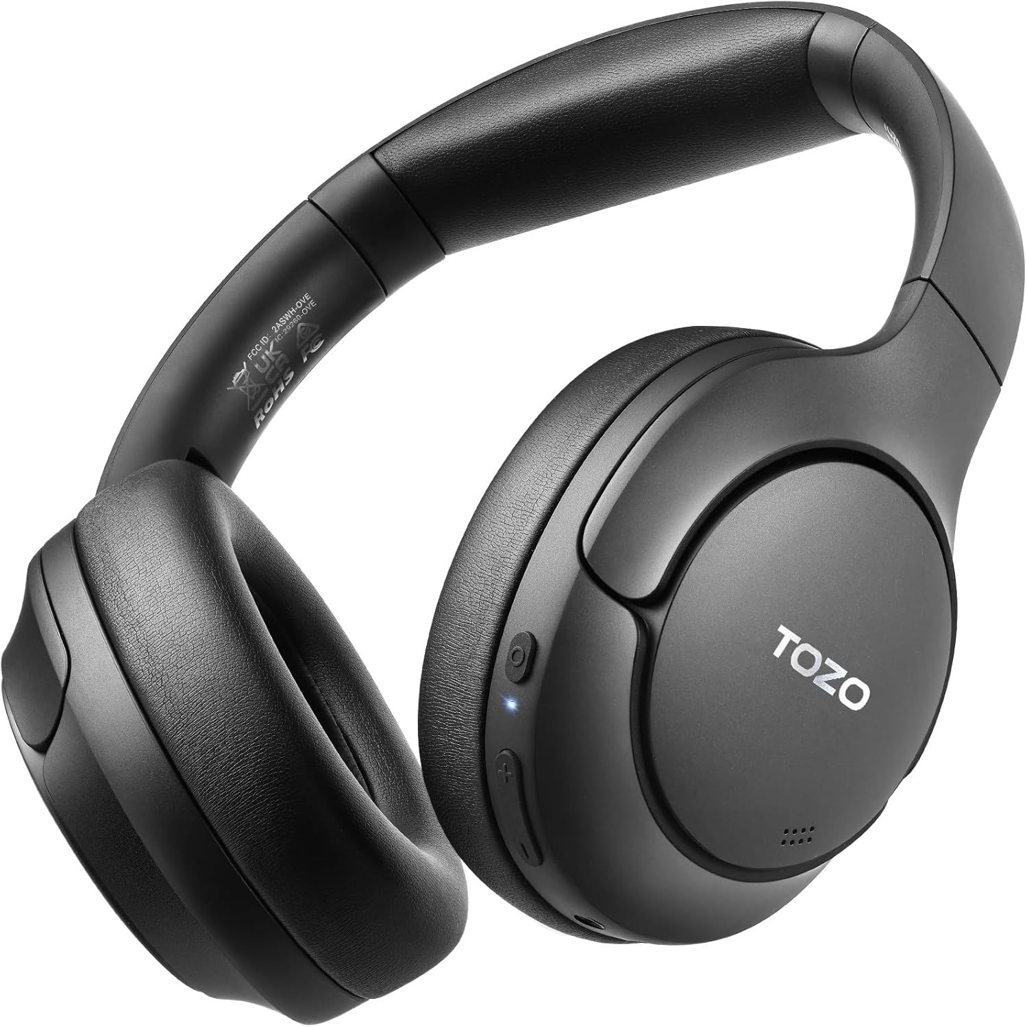 TOZO HT2 Hybrid Active Noise Cancelling Wireless Headphones - Black by TOZO - Refurbished - Premium condition - US$23.98