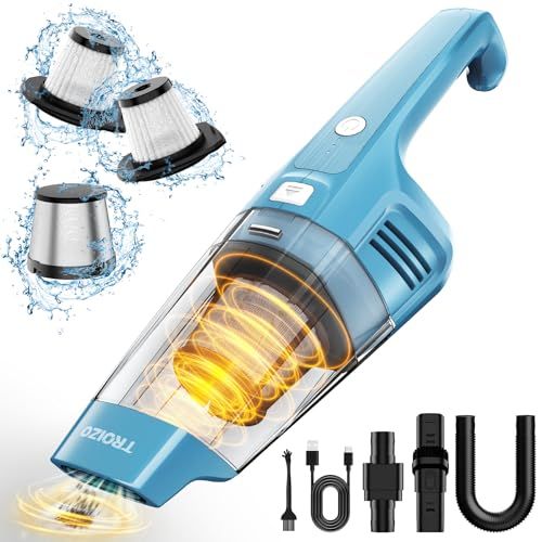 Troizo VC005 Handheld Vacuum Cordless Portable Car Cleaner - Blue by Troizo - Refurbished - Very Good condition - US$34.79