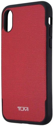 Tumi Canvas Co-Mold Series Hybrid Case for Apple iPhone XS | X - Red Canvas/Black by Tumi - Refurbished - Brand New condition - US$8.78