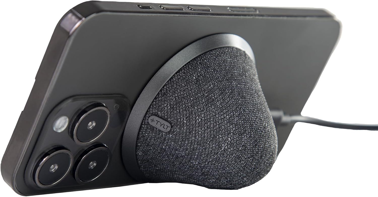 TYLT Bell Speaker with MagSafe Compatible Speaker Stand - Gray by TYLT - Image 2