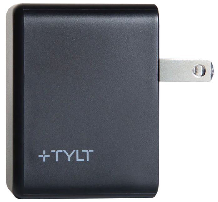 Tylt Full Speed 20W Fast Charging Wall Charger - Black by Tylt - Refurbished - Very Good condition - US$13.98
