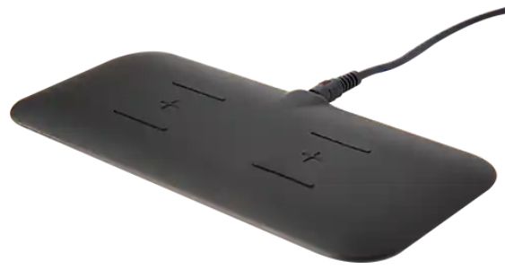 Tylt Sabre Dual Wireless Charging Mat Premium Slim Design 15W - Black by Tylt - Refurbished - Good condition - US$37.98