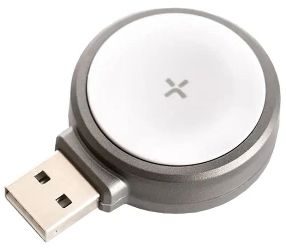 Tylt Tag Apple Watch USB-A Charger - Silver by Tylt - Refurbished - Good condition - US$20.98