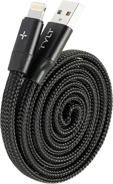 TYLT Twirl Lightning Charge and Sync Cable - Black by TYLT - Refurbished - Brand New condition - US$13.48