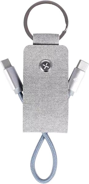 Tylt USB-C to USB-C Portable Keychain Cable - Gray by Tylt - Refurbished - Brand New condition - US$14.98