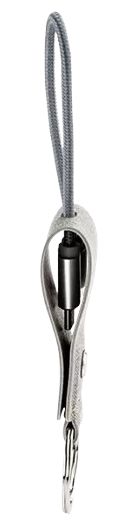 Tylt USB-C to USB-C Portable Keychain Cable - Gray by Tylt - Image 2
