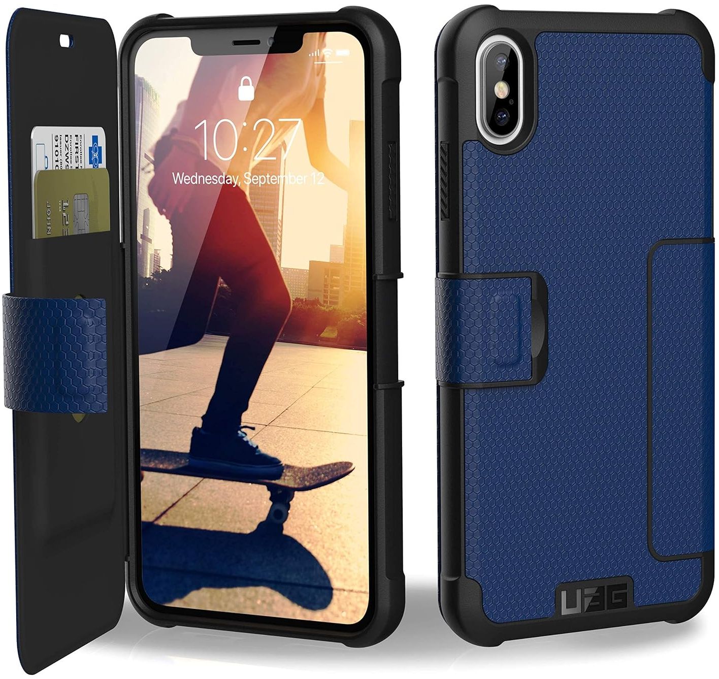 UAG Metropolis Series Phone Case for iPhone XS Max - Navy Blue by UAG - Refurbished - Brand New condition - Image 4