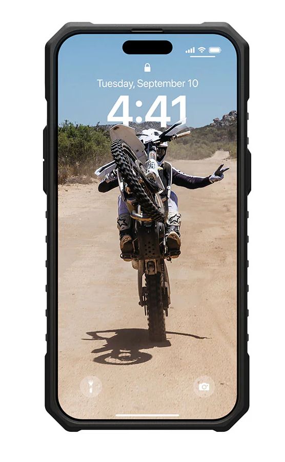 UAG Pathfinder Phone Case with MagSafe for iPhone 15 Pro - Ice / Silver by UAG - Image 3