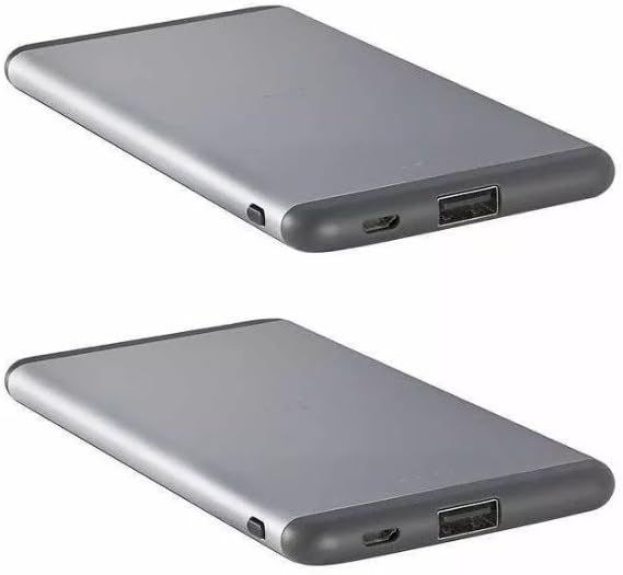 ubiolabs 6000mAh Mobile Charging Portable Power Bank Bundle 2-Pack - Silver by ubiolabs - Refurbished - Very Good condition - Image 3