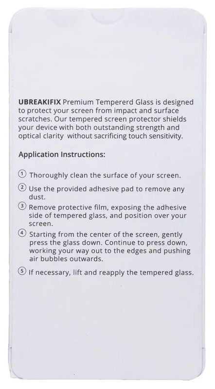 UBREAKIFIX Tempered Glass Screen Protector for iPhone 13 mini (5Pack) - Clear by UBREAKIFIX - Refurbished - Brand New condition - Image 2