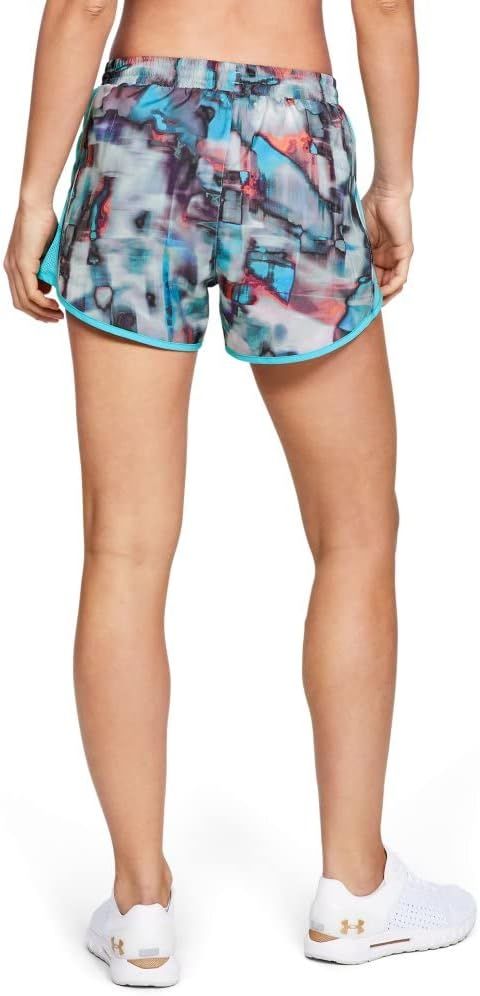 Under Armour Women's Fly-by Printed Shorts S - Breathtaking Blue / White by Under Armour - Image 3