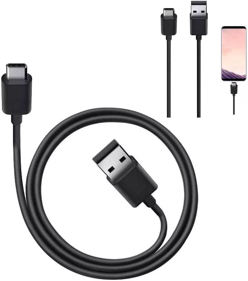 Universal USBA-USBC Cable Black (Bulk Packaging) - Black - Refurbished - Brand New condition - US$12.78