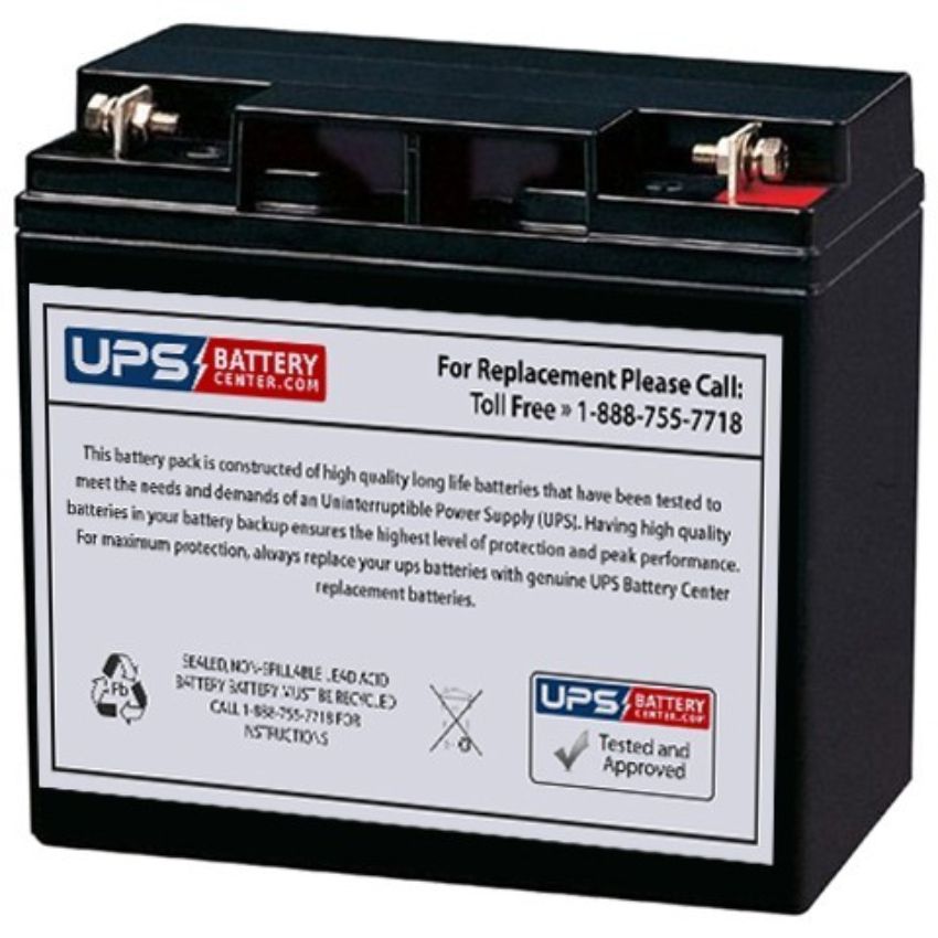 UPS Battery Universal UB12220 12V 22Ah F3 Nut & Bolt Replacement Battery - Black by UPS Battery - Refurbished - Good condition - US$46.99