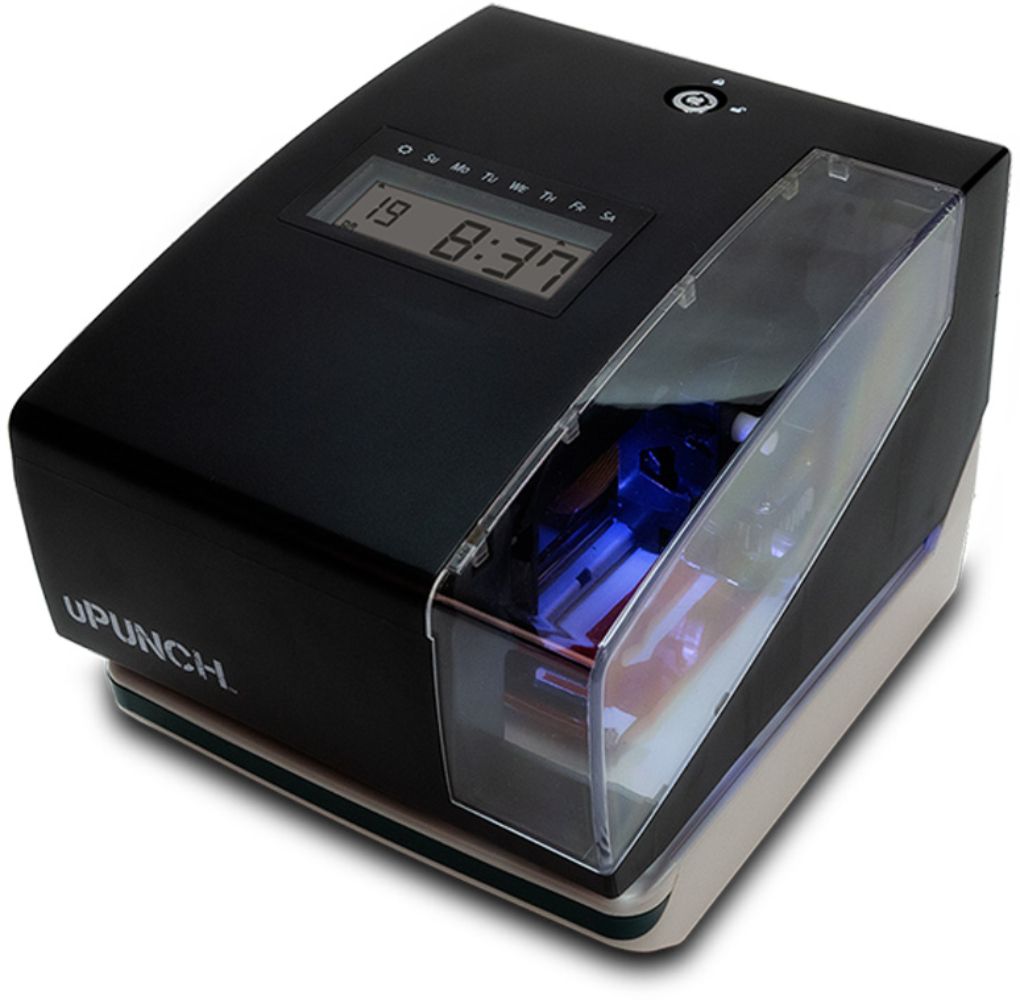uPunch CR1000 Digital Time Clock and Date Stamp with 50 Time Cards - Black by uPunch - Image 2