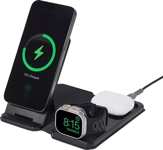 Urban Armor Gear 3-in-1 Wireless Charger + Case - Black by Urban Armor Gear - Refurbished - Like New condition - US$151.94