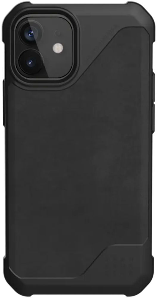 Urban Armor Gear Metropolis LT Series Phone Case for Apple iPhone 12 mini - LTHR ARMR Black by Urban Armor Gear - Refurbished - Brand New condition - US$13.33