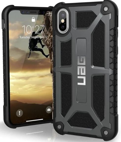 Urban Armor Gear Monarch Phone Case for iPhone XS - Grey/Black by Urban Armor Gear - Refurbished - Brand New condition - US$13.89