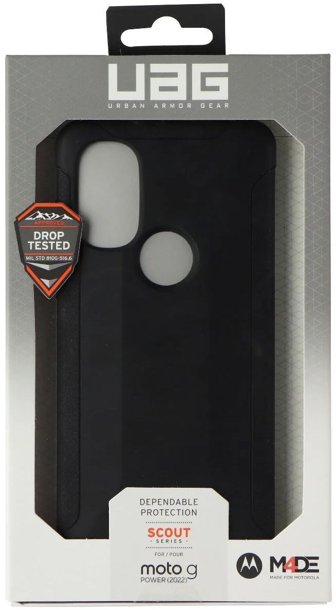 Urban Armor Gear Scout Series Phone Case for Motorola Moto G Power (2022) - Black by Urban Armor Gear - Refurbished - Brand New condition - Image 2