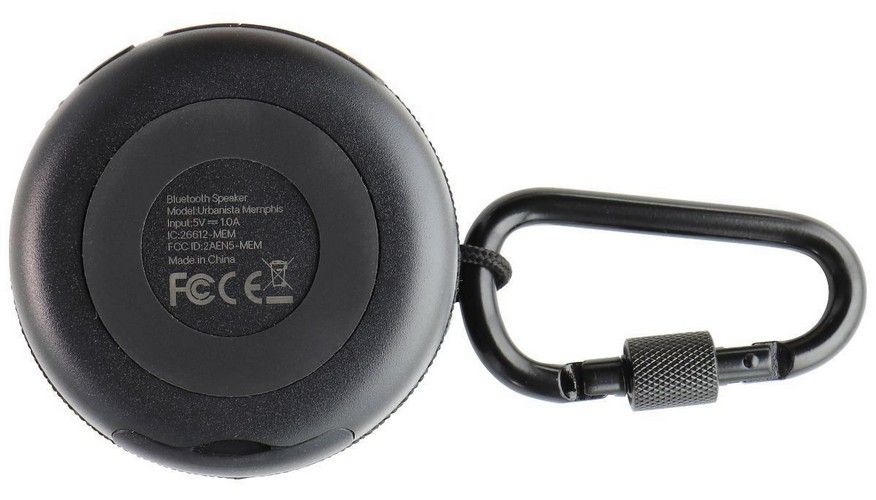 Urbanista Memphis 5-Watt Waterproof Speaker with Carabiner - Black by Urbanista - Image 4