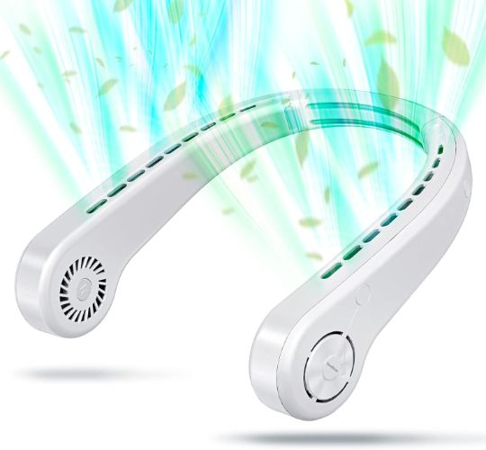 UseeShine Portable Neck Fan Headphone Design - White by UseeShine - Refurbished - Very Good condition - US$26.88