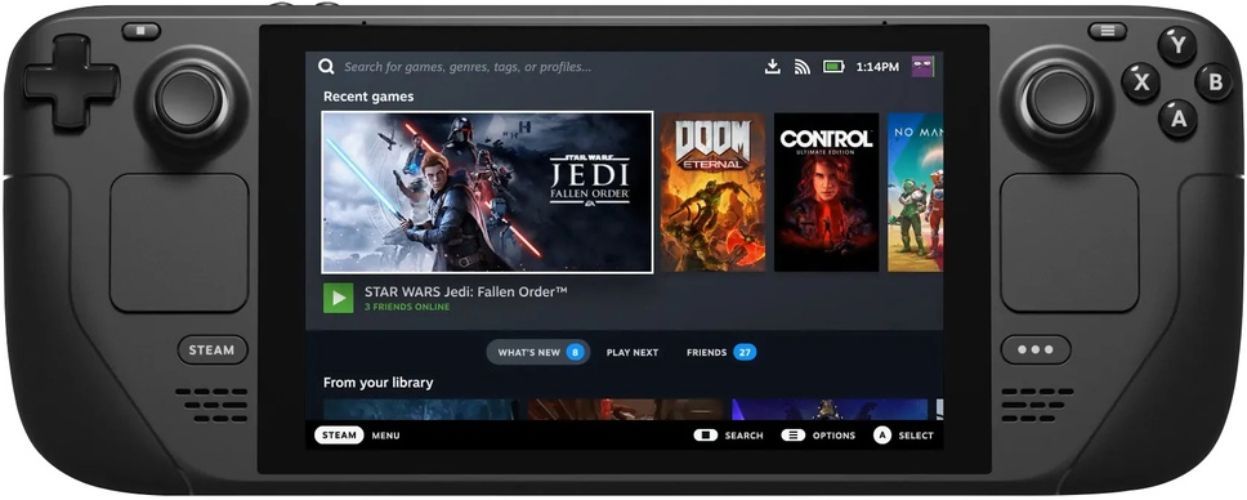 Valve Steam Deck OLED Handheld Gaming Console - AMD APU 2.4GHz - 512GB - Black - 16GB RAM by Valve - Refurbished - Like New condition - CA$1679.98