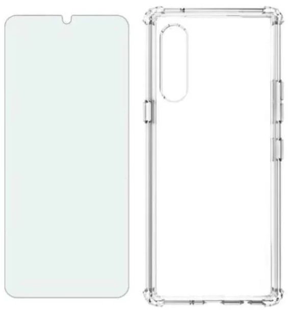 Verizon Clear Phone Case and 2-Pack Blue Light Screen Protector for LG Velvet 5G UW - Clear by Verizon - Refurbished - Good condition - US$19.99