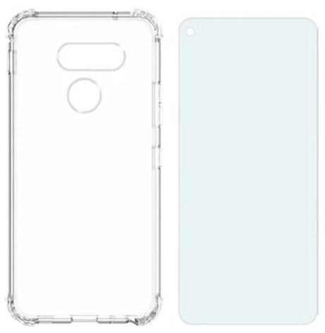 Verizon Clear Phone Case and Blue Light Screen Protector for LG Q70 - Clear by Verizon - Refurbished - Good condition - US$20.98
