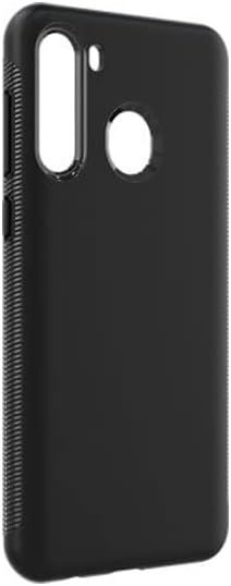Verizon Clear Phone Case and Blue Light Screen Protector for Samsung Galaxy A21 - Black by Verizon - Image 3