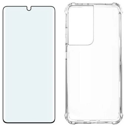 Verizon Clear Phone Case and Blue Light Screen Protector for Samsung Galaxy S21 Ultra 5G - Clear by Verizon - Refurbished - Good condition - US$19.99