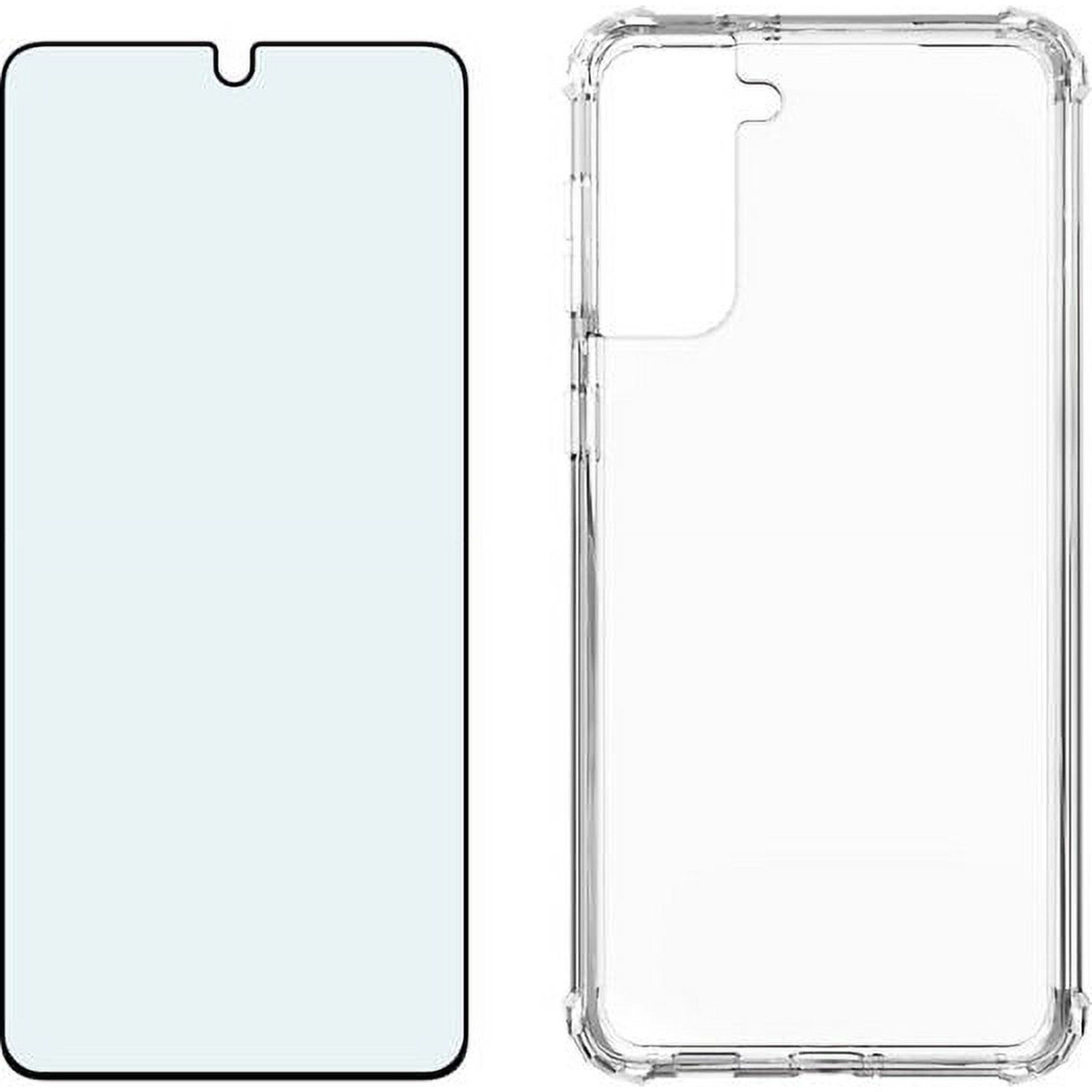 Verizon Clear Phone Case and Blue Light Screen Protector Samsung Galaxy S21 5G - Clear by Verizon - Refurbished - Good condition - US$20.98
