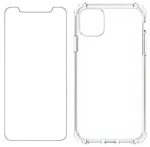 Verizon Clear Phone Case and Screen Protector for iPhone 11 - Clear by Verizon - Refurbished - Good condition - US$20.98