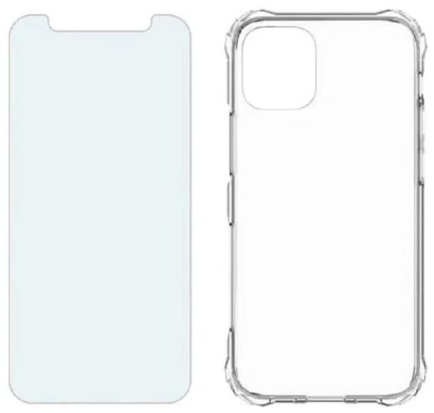 Verizon Clear Phone Case & Blue Light Screen Protector for iPhone 12 mini - Clear by Verizon - Refurbished - Good condition - US$15.98