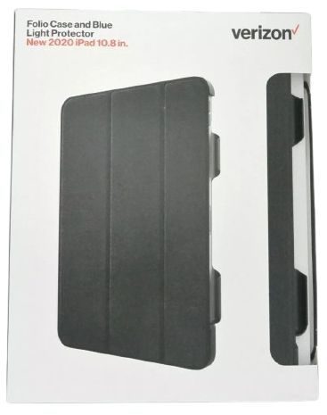 Verizon Folio iPad Case & Screen Protector for iPad 10.8 (2020) - Black by Verizon - Image 2
