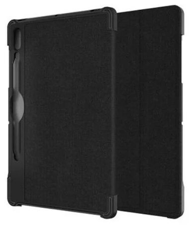 Verizon Folio Tablet Case and Blue Light Screen Protector for Samsung Galaxy Tab S7 5G - Black by Verizon - Refurbished - Good condition - US$20.98