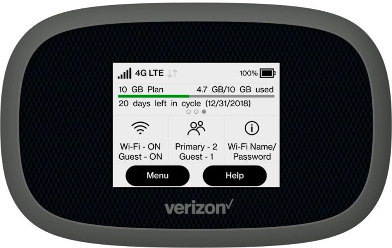 Verizon Jetpack MiFi 8800L 4G LTE Mobile Hotspot (Verizon) - Gray by Verizon - Refurbished - Like New condition - US$50.98