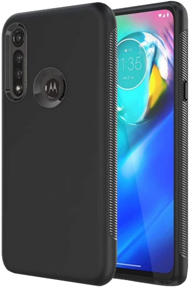 Verizon Rugged Phone Case and Blue Light Screen Protector for Motorola Moto G Power - Black by Verizon - Image 2