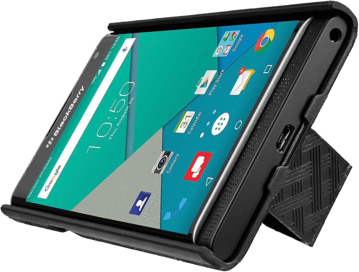 Verizon Shell and Holster Combo with Kickstand for Blackberry Priv - Black by Verizon - Refurbished - Brand New condition - Image 2