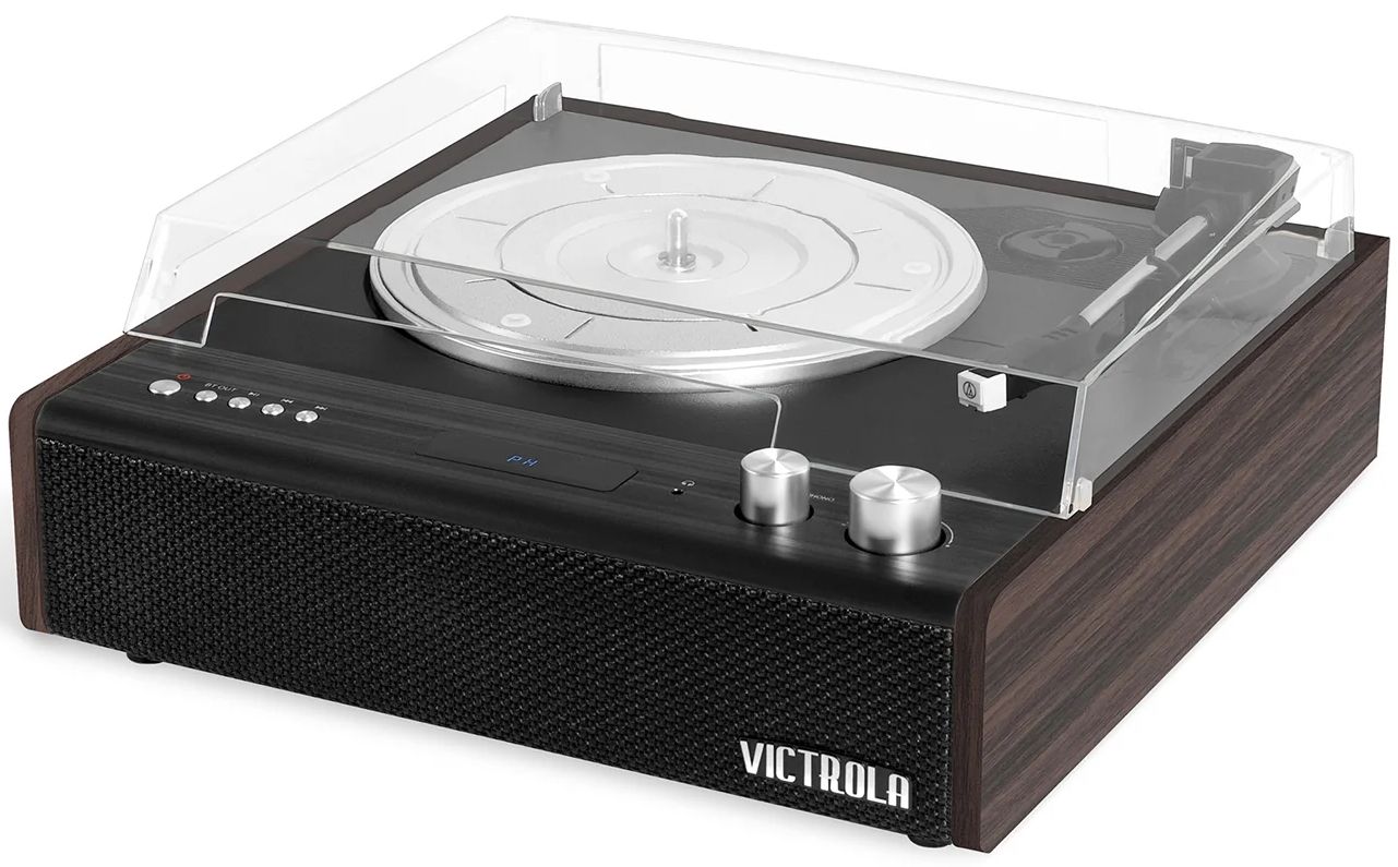 Victrola Eastwood 3-Speed Bluetooth Turntable with Built-in Speakers VTA-72 - Very Good - Espresso by Victrola - Image 2