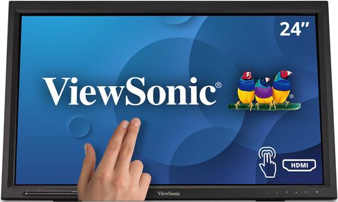 ViewSonic TD2423d 1080p 10-Point Multi IR Touch Monitor 24" - Black - 24 Inch by ViewSonic - Refurbished - Very Good condition