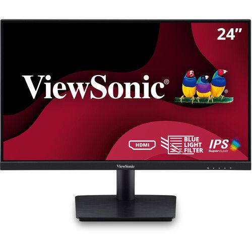 ViewSonic VA2409M Monitor 24" - 24 Inch - Black - Very Good by ViewSonic - Refurbished - Very Good condition - US$174.49