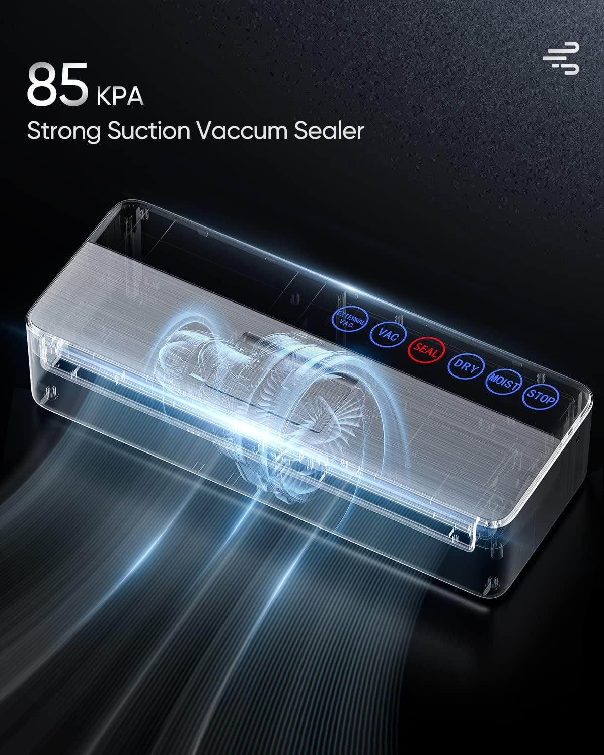 VSDK Vacuum Sealer Machine V8111 - Silver by VSDK - Refurbished - Very Good condition - Image 4