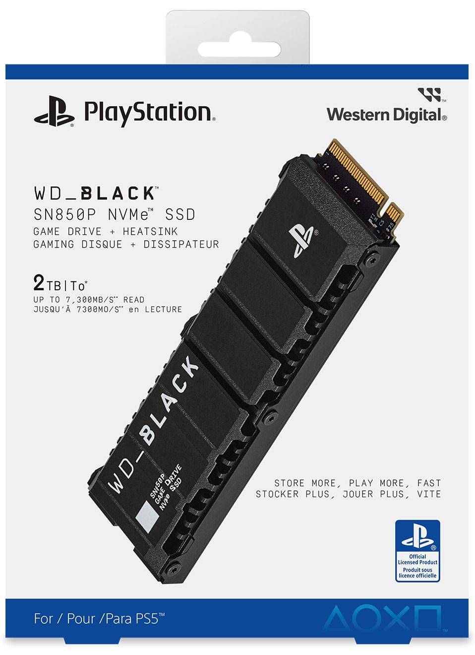 Western Digital WDBBYV0020BNC-WRWM Game Drive SN850P NVMe 2TB SSD For PS5 - Black by Western Digital - Image 2