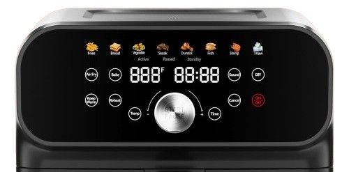 Whall 12-in-1 5.8QT Air Fryer with LED Digital Touchscreen - Black/Stainless Steel by Whall - Image 4