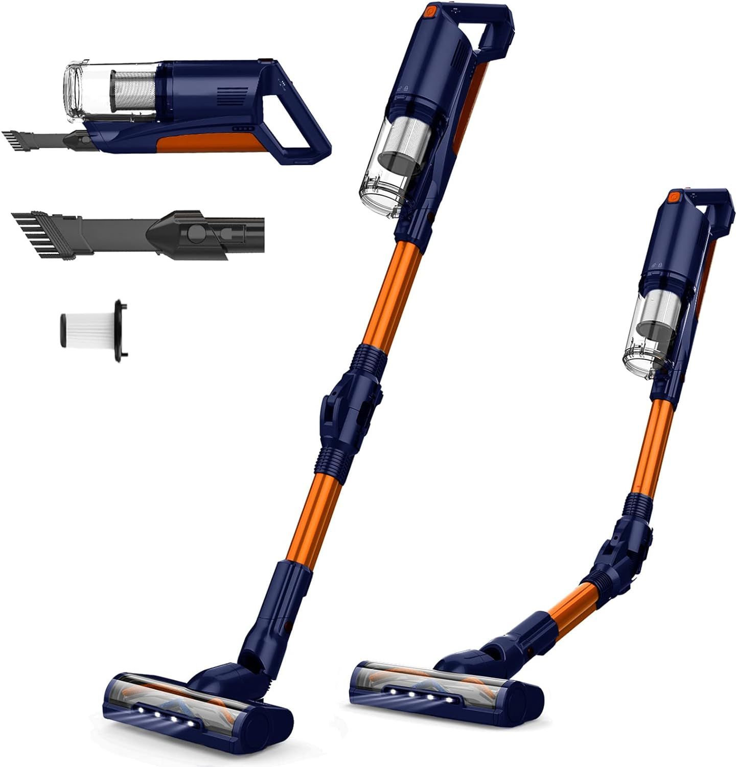 Whall EV-691 25Kpa 280W 4-in-1 Cordless Stick Vacuum Cleaner - Orange/Blue by Whall - Refurbished - Very Good condition - US$99.99