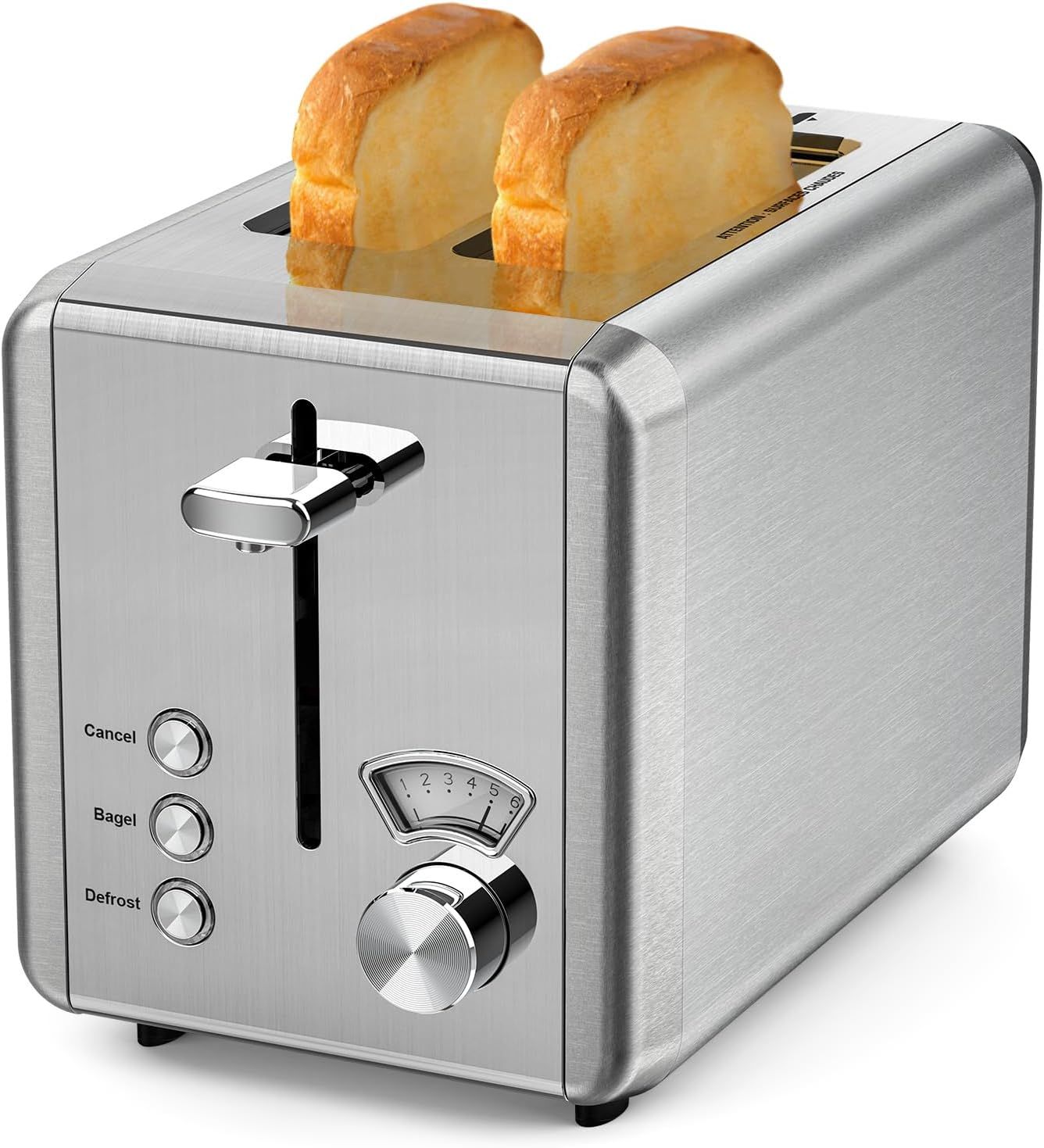 Whall KST022GU 1.5" Wide Slot with 6 Bread Shade Setting Toaster - Stainless Steel by Whall - Refurbished - Very Good condition - US$44.50
