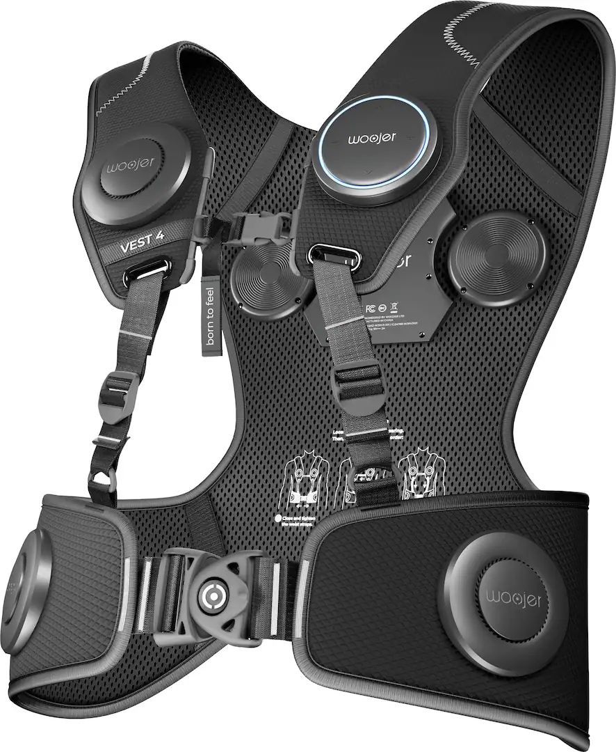 Woojer Woojer VEST 4 Haptic Gaming Vest - Black by Woojer - Image 2