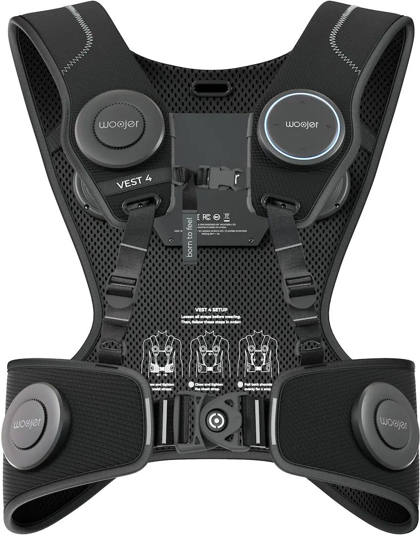 Woojer Woojer VEST 4 Haptic Gaming Vest - Black by Woojer - Image 3
