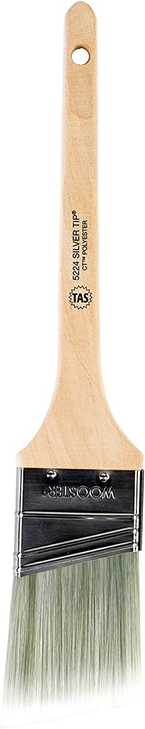 Wooster Brush 5224-2 Silver Tip Thin Angle Sash Paint Brush 2-Inch (4 Pack) - Brown by Wooster Brush - Image 2